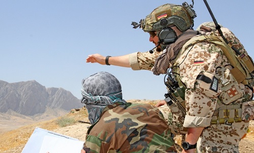 German Advisor Training Afghan JTAC in TAAC North