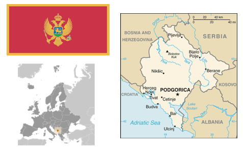 Montenegro in Afghanistan - map