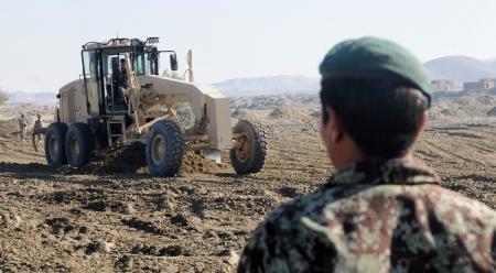 Earth moving equipment of Afghan National Army