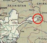 Map of the Wakhan Corridor China Afghan Border