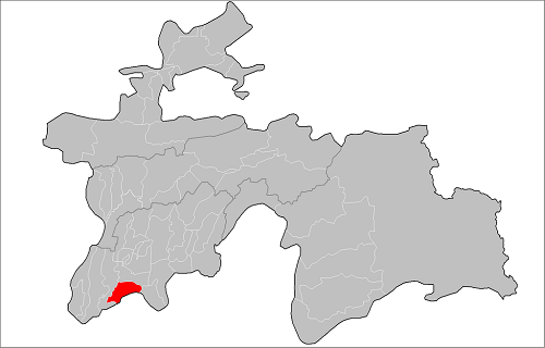 Map Jaihun District Tajikistan
