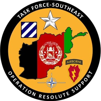 Task Force Southeast Afghanistan logo current for December 2017