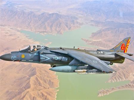 AV-8B Harrier over Helmand province, Afghanistan