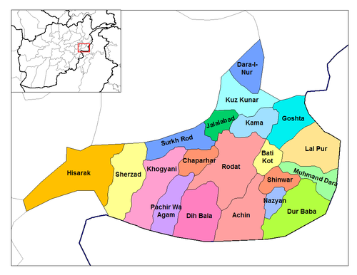 Districts of Nangarhar Province