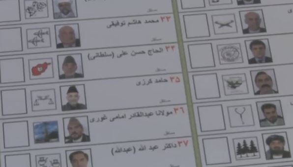 Afghan Election Ballot 2009