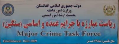 Major Crimes Task Force (MCTF) Afghanistan