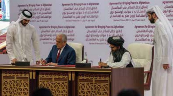 February 2020 Signing of Afghanistan Withdrawal Agreement