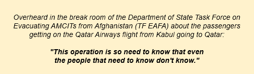 Department of State Kabul airlift