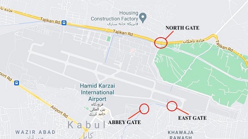 Gates at Kabul International Airport (KIA)
