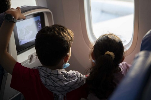Afghan Children on Plane Rota, Spain