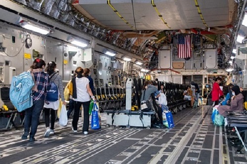 Afghan Evacuees Depart Rota, Spain for the U.S.