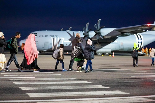 Afghan Evacuees Depart Kosovo for US