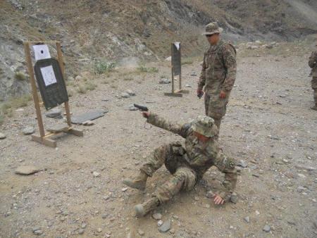 SFAAT training on pistol range